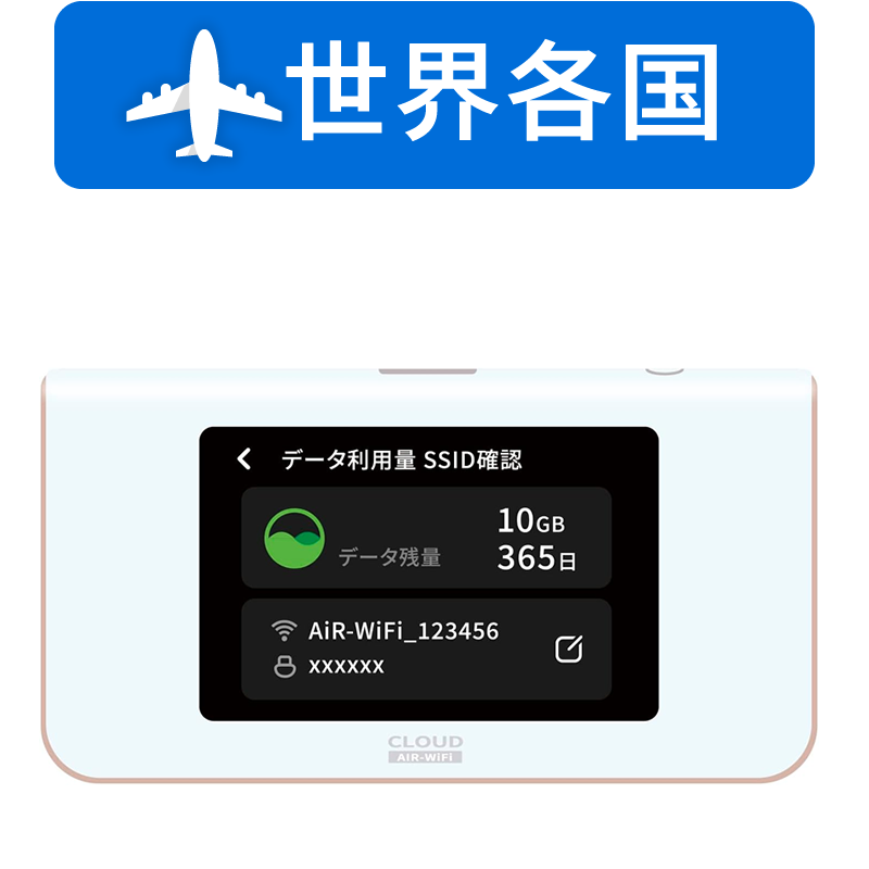 世界 クラウドSIM AIR-1 無制限/月